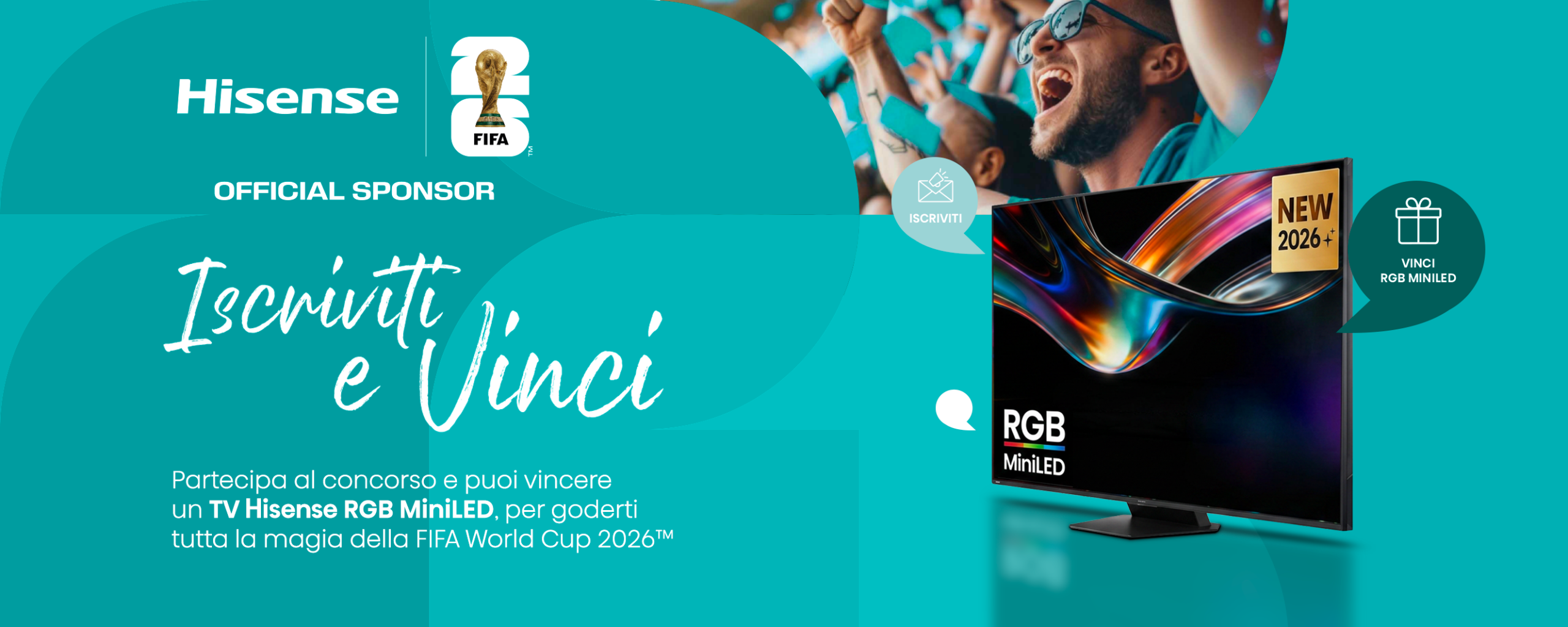 Vinci il TV e goditi i Mondiali